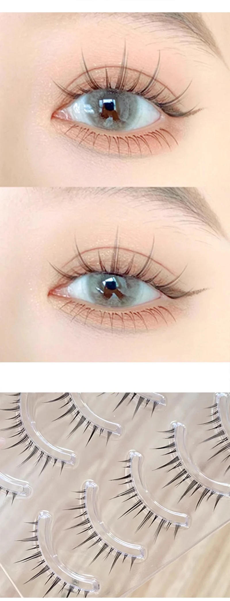 Description Picture 5 of itemBLINKWAVE manhua lashes 5 Pairs Little Devil Fairy Fairy Eyelash Natural eyelashes Comic Eyes manga lashes korean makeup