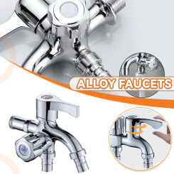 Washing Machine 2 in 1 Tap Double Ended Brass Faucet Multifunctional Outdoor Garden Sink Mop Pool Faucet Bathroom Accessories