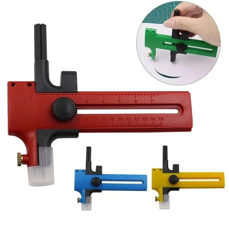 Description Picture 3 of item1PCS Circle Cutter Adjustable Circular Cutting Tool for Making Fabric Crafts DIY Scrapbook Art Craft Tool Circle Paper Cutter