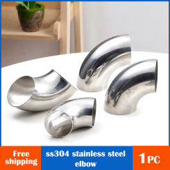 304 Stainless Steel Elbow Sanitary fittings Automobile and motorcycle exhaust pipe DIY accessories OD 25 38 51 63 76 102 108MM