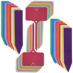 30-100pcs Garden Re-usable Plant Markers Labels Plastic T-type Sign Tags Record Plate Waterproof Flower Vegetables Potted Stakes