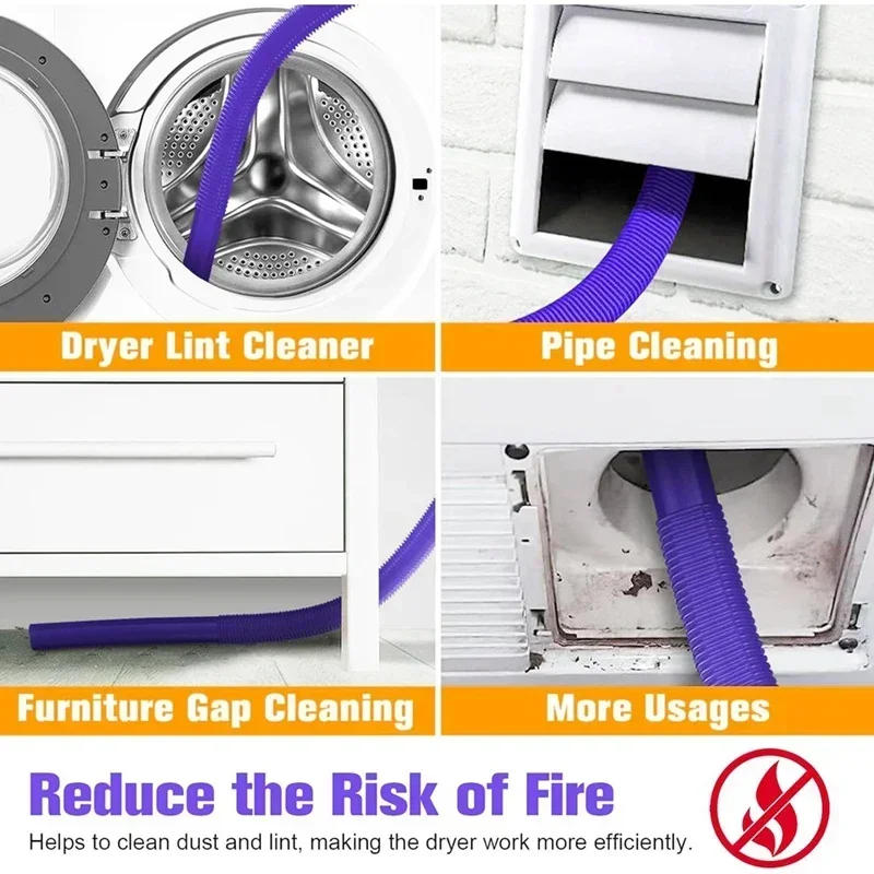 Description Picture 6 of itemDryer Vent Cleaner Kit For Dyson V7 V8 V10 V11 V15 Vacuum Hose Attachment Lint Remover For Efficient Cleaning Easy Install