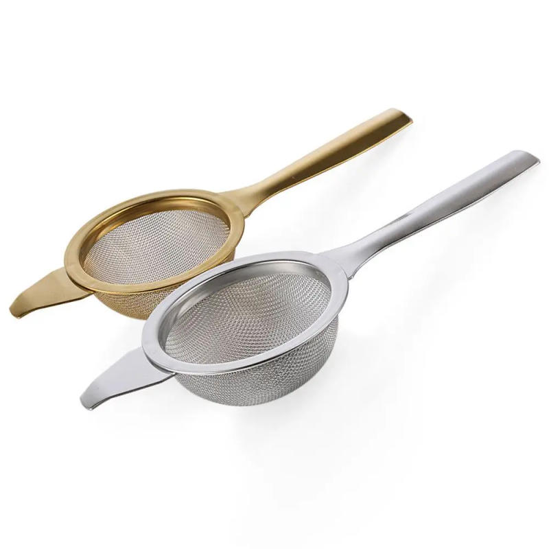 Description Picture 4 of itemPratical 1set Fine Tea Strainer Filters Kongfu Stainless Steel Mesh Colander Reusable Teapot Infuser With Handle