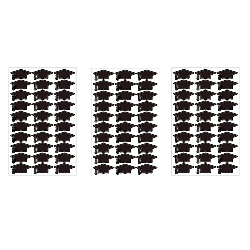 Description Picture 2 of itemSelf-Adhesive Decorative Graduation Cap Stickers Graduation Hat Labels for Graduation Party Chocolate Envelopes Gift Bags Decor