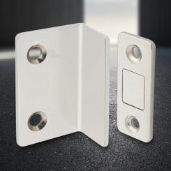 Punch Free Sliding Door Stop Strong Magnetic L-shaped Door Touch Magnetic Suction Ultra Thin Anti Collision Furniture Device