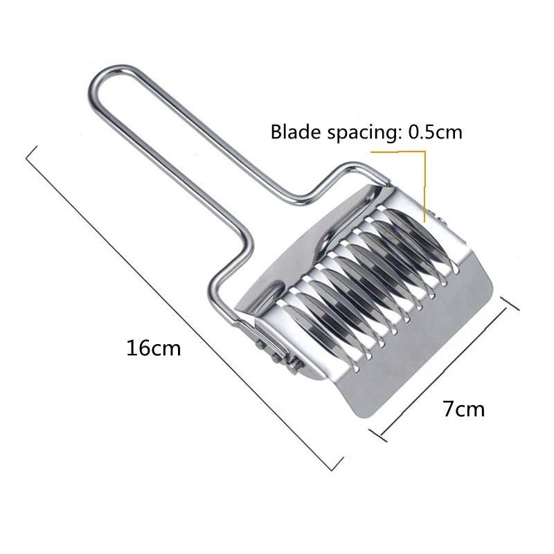Description Picture 2 of itemStainless Steel Manual Noodle Cutter Pressing Instant Noodles Makers Dough Garlic Ginger Roller Cut Kitchen Pasta Gadgets