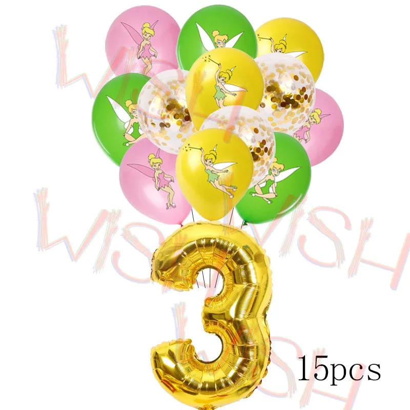 Description Picture 4 of itemPrincess Tinker Bell Balloon Fairy Girl Birthday Party Decoration Supply Disposable Tableware Home Garden Wed Decor Baby Shower