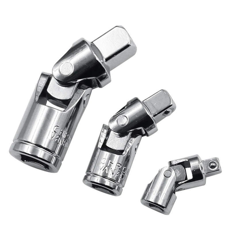 Description Picture 5 of item1/2 1/4 3/8 Inches Chrome Universal Joint Adapter Converter Drive Socket Wrench Adapter Wrench-sleeve Joint Converter Hand Tool