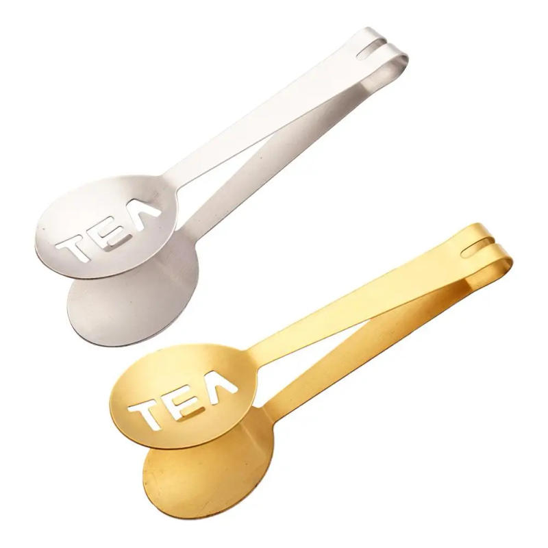 Description Picture 3 of item1/2PCS Reusable Stainless Steel Tea Bag Tongs Teabag Squeezer Strainer Holder Grip Metal Spoon Mini Sugar Clip Tea Leaf Strainer