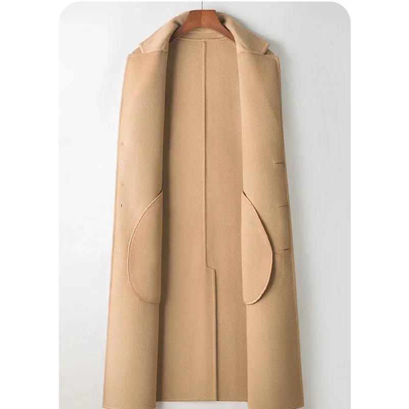 Description Picture 5 of itemMid Length Men's Knee Length Fitted Business Coat for Autumn and Winter Coats
