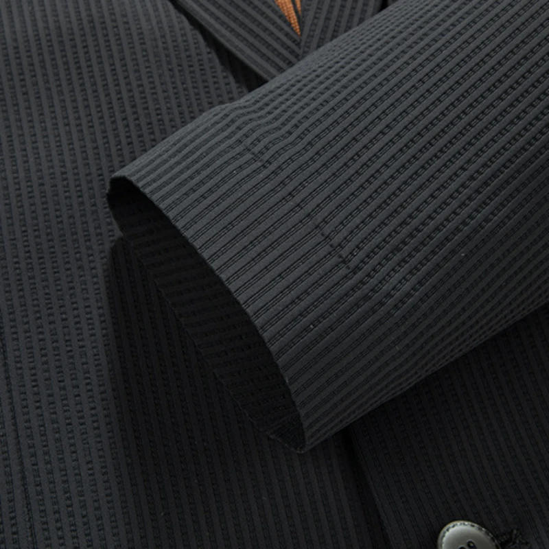 Description Picture 6 of itemPlus Size 7XL Spring Summer Men's Blazer High Quality Solid Color Single Breasted Business Casual Ice Silk Male Jackets