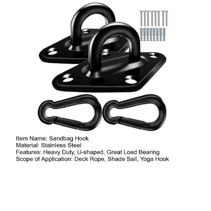 Description Picture 3 of itemOutdoor Sun Shade Sail Hardware Kit Stainless Steel Expansion Screws Corrosion Resistant Wall Hooks Heavy Duty Sandbag Hook Set