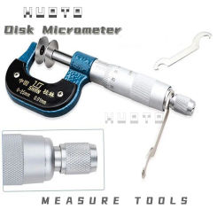 Measuring tool 0-25mm/0.01 disk type thickness micrometer gear tooth micrometers disc micrometer set micrometro