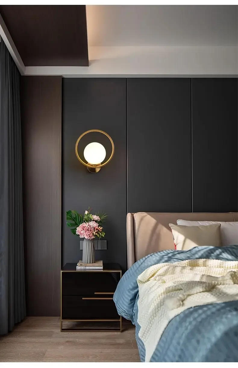 Description Picture 4 of itemModern Nordic LED Wall Lamp Nordic Golden Lighting Lamps for Room Decor Bedroom Home Decoration Fixtures Indoor Wall Sconces