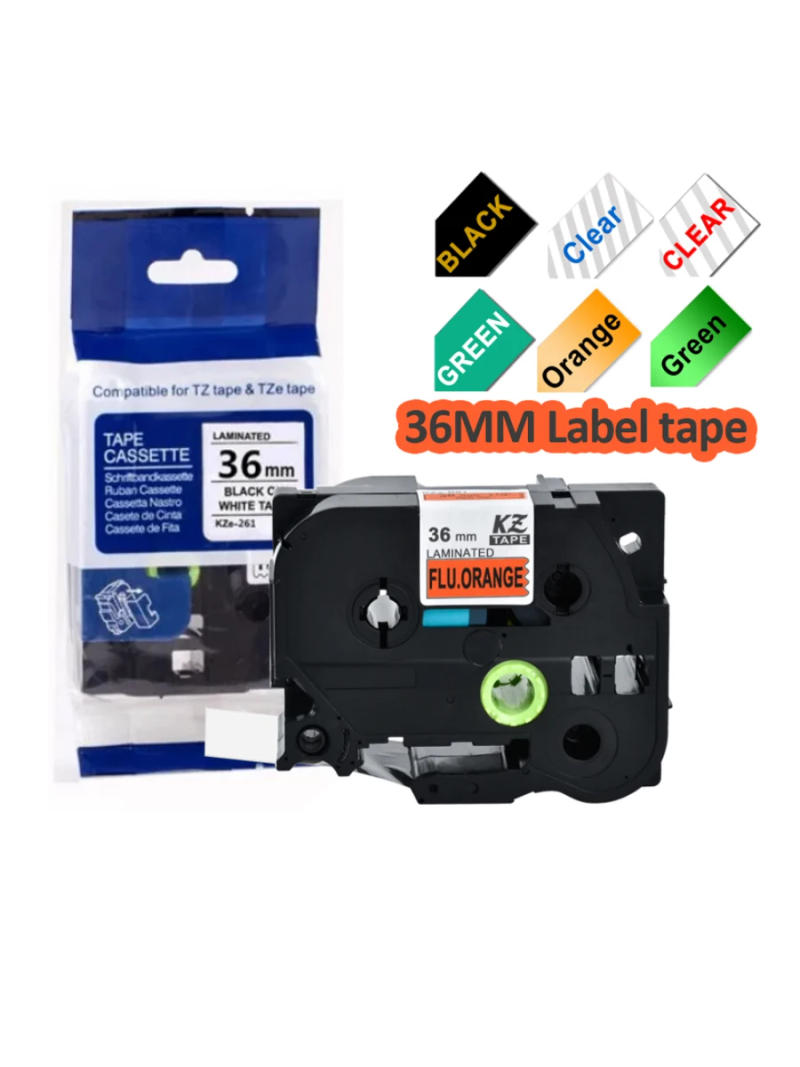Description Picture 2 of item1PCS 36mm Label for Brother TZ261 TZe-White-Tape Laminated Cassette Ribbon TZ161 661 Compatible for Brother P-touch Label Maker