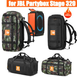 For JBL Partybox Stage 320 BT Speaker Bag Travel Case Protective Speaker Carrying Case Portable Speaker Carry Tote Bag Backpack