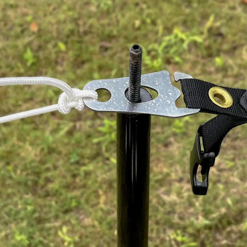 Description Picture 6 of itemAdjustable Camping Tent Cord Rope Buckle Stainless Steel Paracord Tensioner Fastener Kit Outdoor Tents Pole Securing Accessories