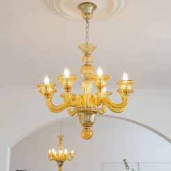 French Luxury Bedroom Glass crystal Chandelier Elegant Green pendant lamp Fashion Purple Cloakroom chandeliers for dinning room