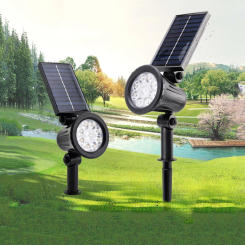 Solar Spotlight Outdoor Super Bright Waterproof Ground Insertion Lawn Light Outdoor Landscape Courtyard Light Garden Tree Light