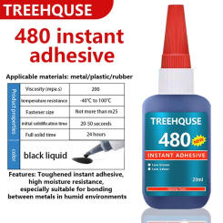 Welding Glue 480 Glue Toughened Instant Adhesive High Moisture Resistance, Especially Suitable For Glass Ceramics Metal Repair