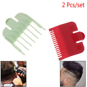 2Pc/set Hair Clipper Guide Comb Beard Trimmer Comb Trimmer Head Shaver Comb Brush Replacement Clipper Blade Cutter Hair Grooming