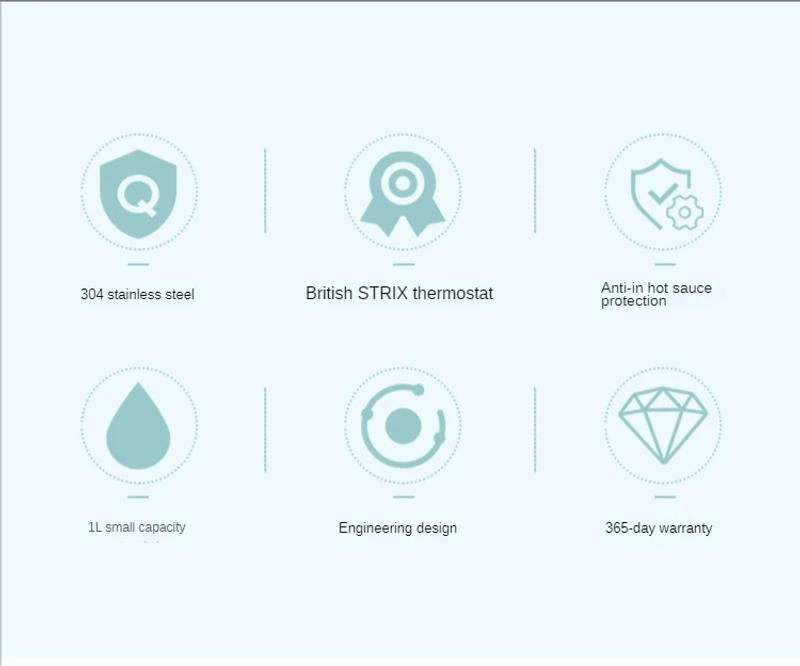 Description Picture 4 of itemElectric kettle household stainless steel heating electric small one-button insulation kitchen appliance