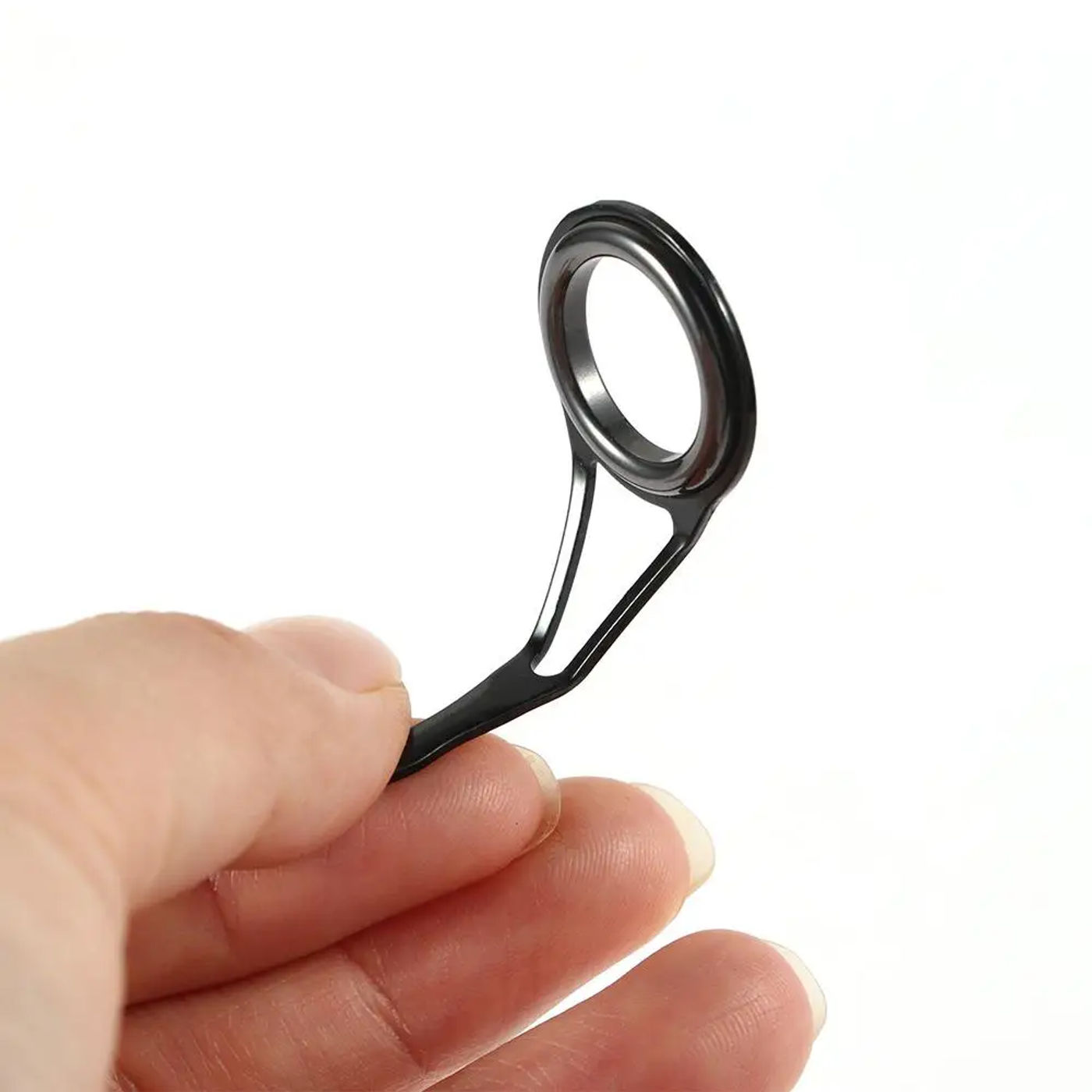 Description Picture 5 of itemBlack Fishing Accessories Stainless Steel Fishing Pole Circle Ring Eye Guide Fishing Rod Guide Tip Wire Loop