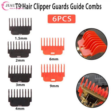 1 Set T9 Hair Clipper Guards Guide Combs Trimmer Cutting Guides Styling Tools Attachment Compatible 1.5/ 2/ 3/ 4/ 6/ 9mm
