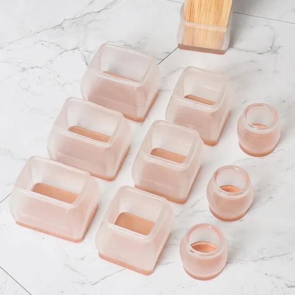 Description Picture 4 of itemTransparent chair legs Floor protectors Non-Slip Silicone feet Pads Protector patas silla For furniture Table Legs Sock Cover