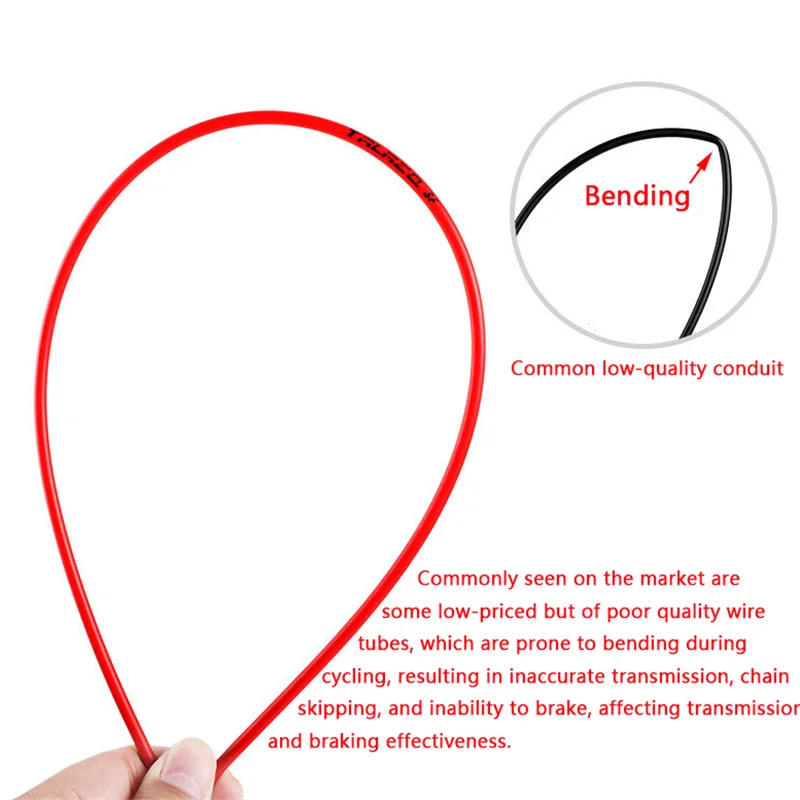 Description Picture 6 of itemBicycle Brake Cable Housing Group Set MTB Mountain Bike Derailleur Shifter Lever Cable Bike Cables Cap Cycling Cable Protector