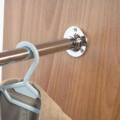 Store RAIL BRACKETS Closet Rod Holder Cupboard Wardrobe 2 Pcs 25mm Cabinet Furniture Pole Wardrobe Replacement