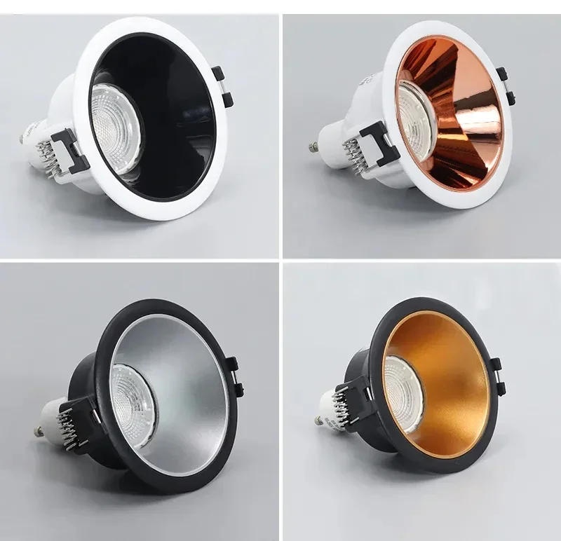 Description Picture 6 of itemAluminium White-Black Spot Lighting Fixture Recessed Mount Frame GU10/MR16 Lamp Holder Spot Lighting Lamp Holder Socket Fitting