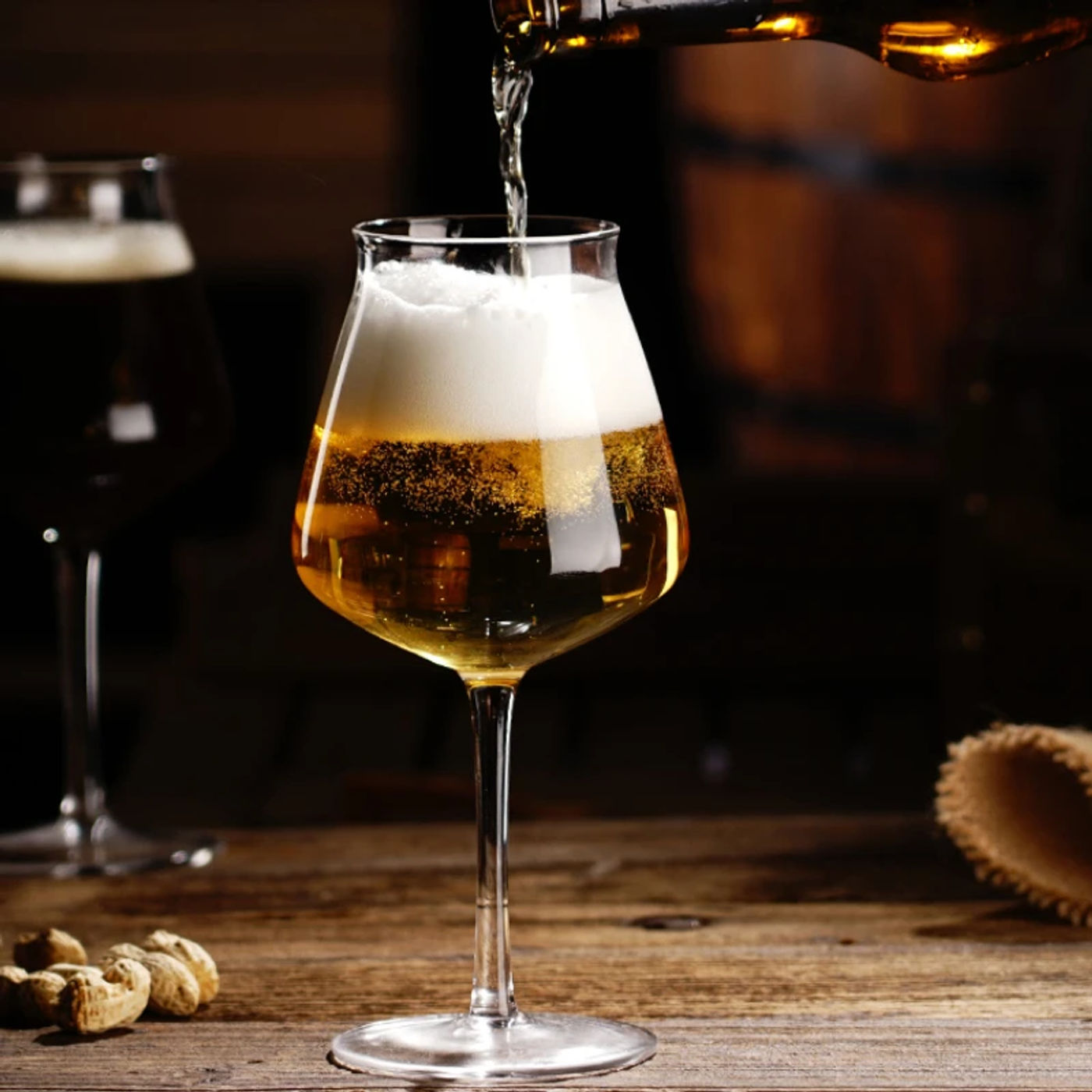 Description Picture 4 of itemTEKU Professional Craft Beer Glass Cool Brewing Crystal Tulip Goblet IPA Special Recommend Stout Black Dark Beer Mug Wine Cup