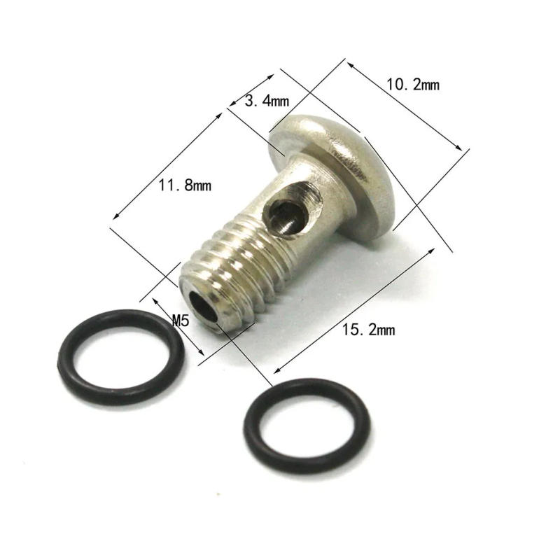 Description Picture 5 of itemBicycle Brake Banjo Bolt Bike For-SHIMANO XT M8020 XT M8100/SLX M7100 BRAKE HOSE Screw +Seals Set High Qualitymaterial