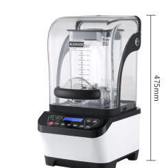 M8 commercial smoothie machine milk tea shop fully automatic with sound insulation cover ice crusher tea juicer