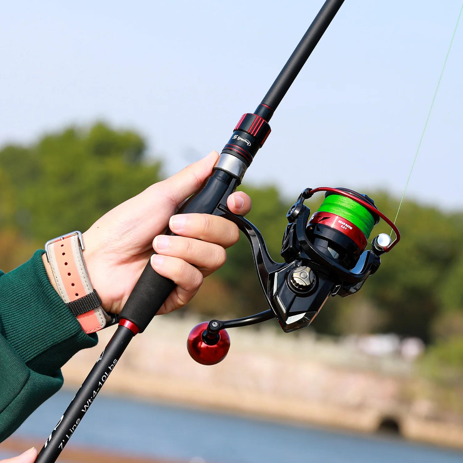 Description Picture 6 of itemSougayilang Fishing Rod 1.8~2.1m Carbon Fiber Spinning Casting Lure Rod Max Drag 10kg for Bass Pike Trout Fishing Caña De Pescar