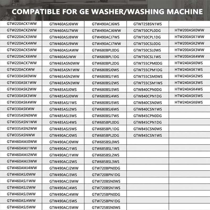 Description Picture 3 of itemB06B-WH02X24399 Washer Lid Lock Strike And WH01X24381 Washer Lid Lock Bezel Compatible For GE/Hotpoint Top Washer Lid Lock Durab