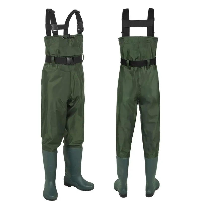 Description Picture 2 of itemNylon Breathable Waterproof Stocking Foot Fly Fishing Hunting Chest Waders Pant For Men And Women One-piece Trousers For Fishing