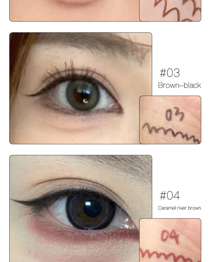 Description Picture 6 of itemPink Brown Ultra-fine Eyeliner Pencil Lower Eyeshadow Line Waterproof Easy To Wear Eye Liner Gel Matte Quick Drying Eyes Makeup
