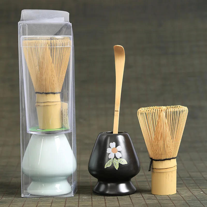 Description Picture 6 of item3PCS Tea Set Brush Matcha Whisk Tea Spoon Set Simply Chinese Style High Quality Bamboo Japanese Teaware Set Tea-making Tools