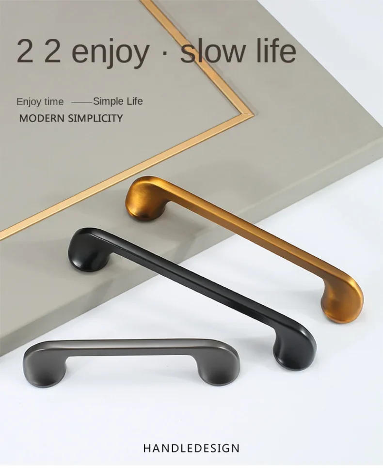 Description Picture 2 of itemZinc Alloy Handle Cabinet Door Shoe Cabinet Wine Cabinet Handle European and American Style Handle Dressers for Bedroom Drawer