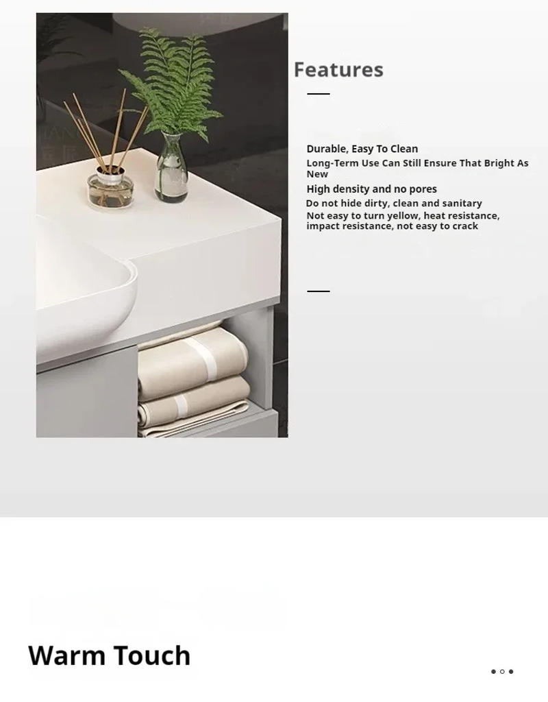 Description Picture 5 of itemSmall Bathroom Cabinet Combination Integrated Basin Modern Simple Bathroom Sink makeup Muebles Furniture smart