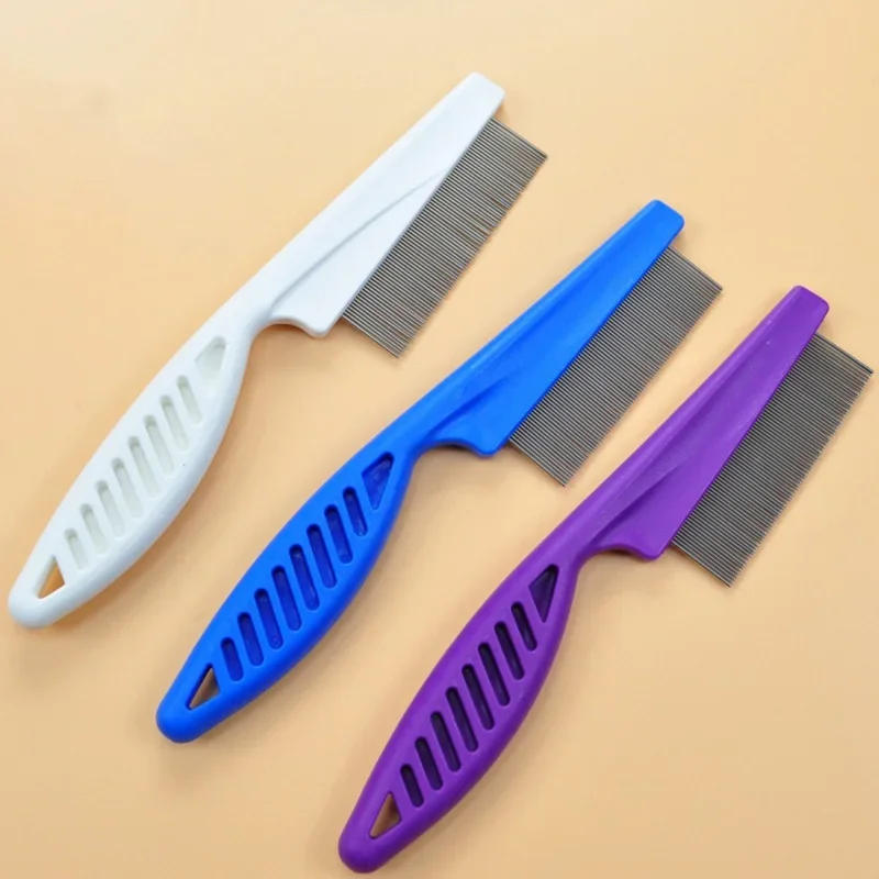 Description Picture 3 of itemPuppy Dog and Cat Hair Grooming Comb, Flea Shedding Brush, Stainless Hair Combs for Pets' Bath Cleaning (1PC)