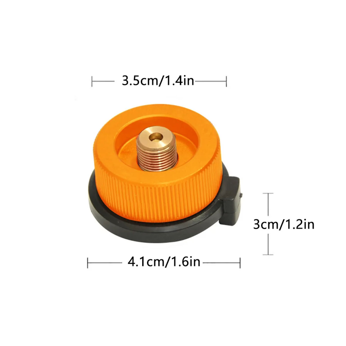 Description Picture 3 of itemOutdoor Camping Stove Burner Adaptor Split Type Furnace Converter Connector Gas Cartridge Tank Cylinder Adapter Camp Supplies