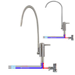 Electric Water Purifier Faucet Water Filter Faucet 360° Rotating Faucet RV Kitchen Water Purification System