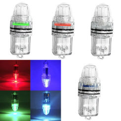 Deep Drop Led Fishing Light Colorful Flashing Squid Fishing Lure Light Bait IP68 Waterproof Fish Attraction White Red Blue Green