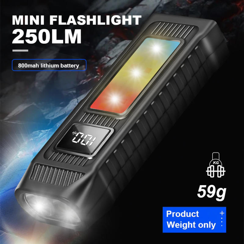 Description Picture 5 of itemMini Powerful LED COB Flashlight 1500LM Camping Working Torch with Tail Magnet Clip 8 Modes Outdoor Emergency Lighting Lantern