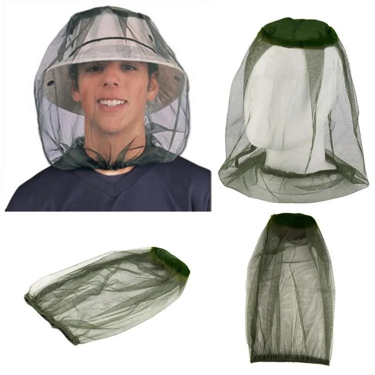 Description Picture 2 of item1pc Anti Mosquito Fishing Hat Travel Breathable Pullover Mosquito Net Hat Outdoor Insect-proof hat camping net field fishing cap