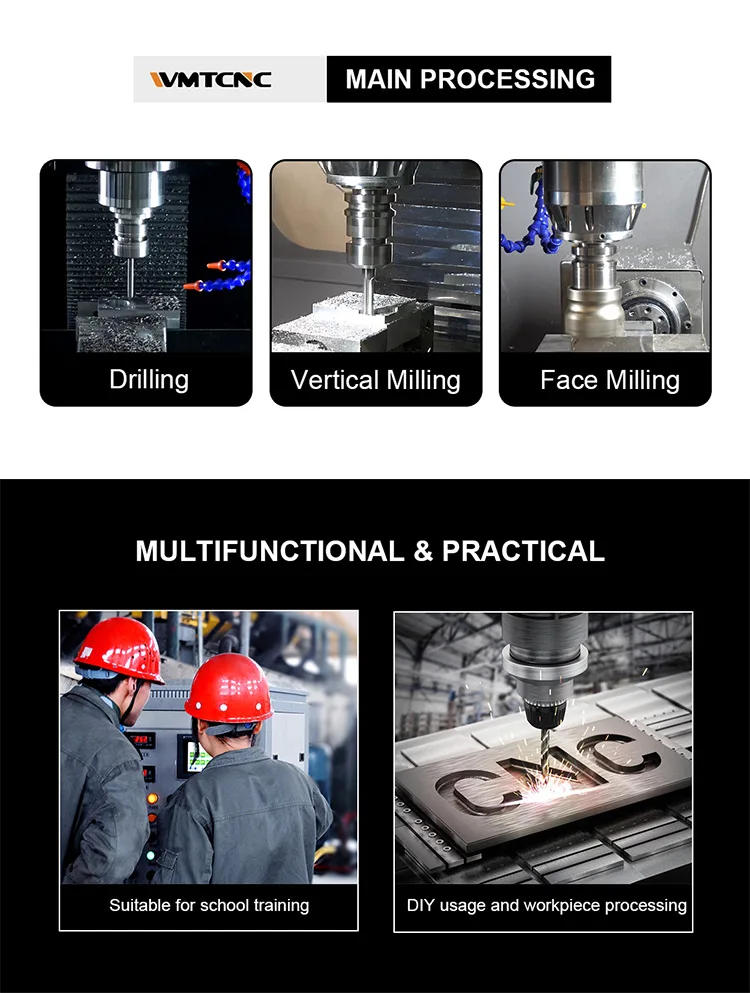 Description Picture 4 of itemsmall milling cnc metal milling machine XK7116 with high spindle speed