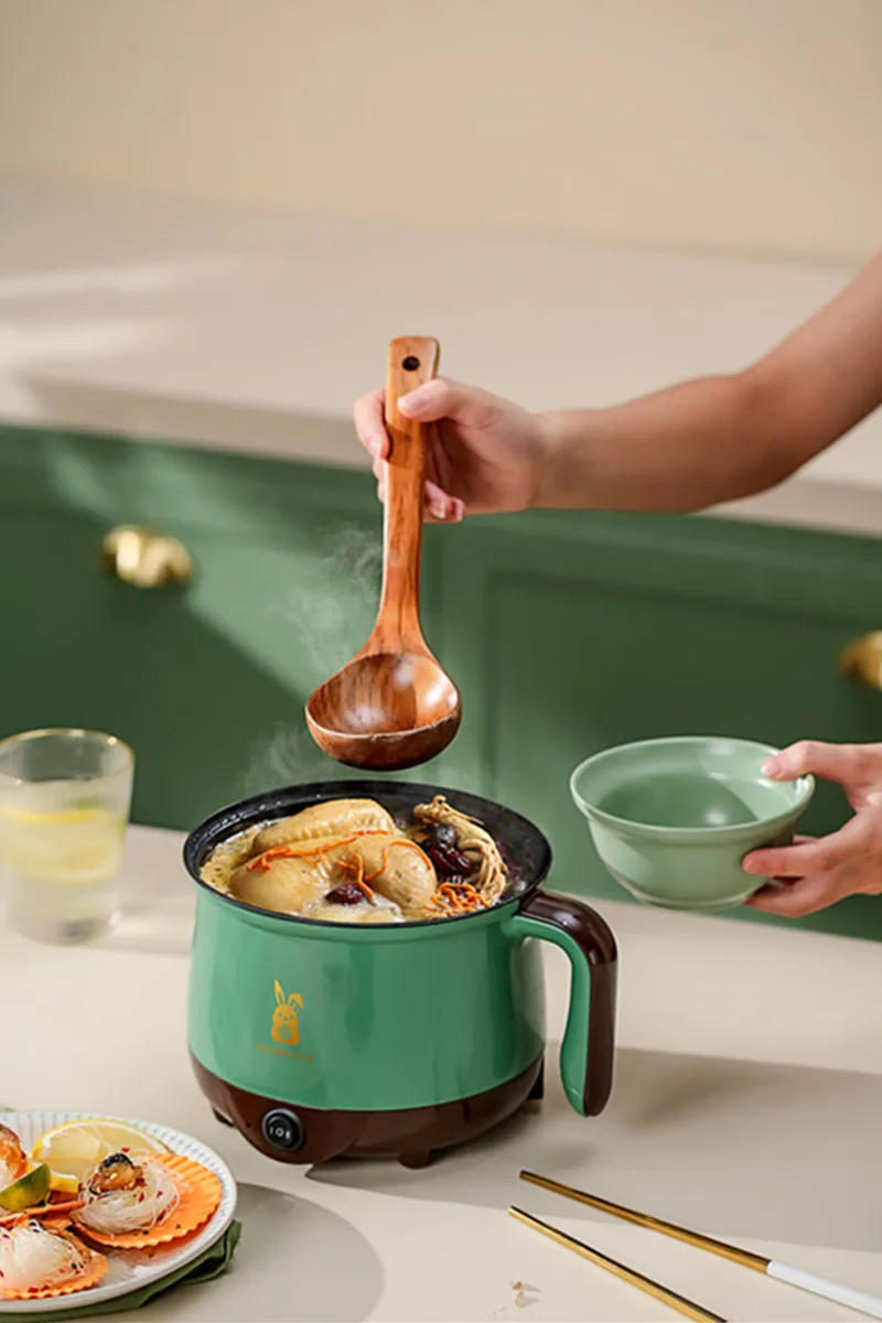 Description Picture 6 of itemMini Electric Cooker For Home Kitchen 2 People Food Noodle Steam Cooking Machine Single/Double Layer Multifunction Non-stick Pan